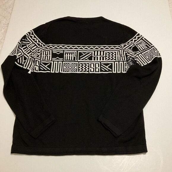 Men’s DeFacto Carpe Diem Crewneck Sweater, Medium. Blacl - Picture 15 of 16